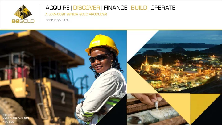 acquire discover finance build operate