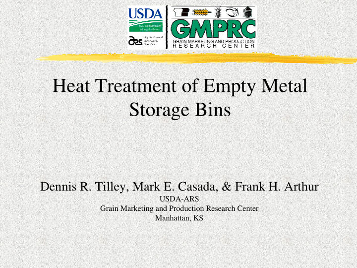 heat treatment of empty metal storage bins