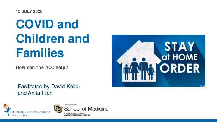 covid and children and families