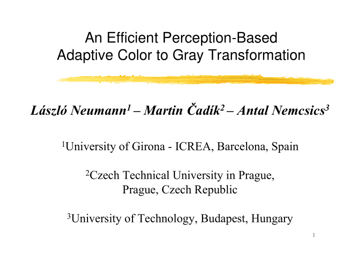 an efficient perception based adaptive color to gray