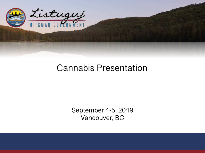 cannabis presentation