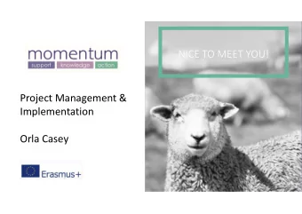 NICE TO MEET YOU! Project Management &amp;  Implementation Orla Casey ABOUT US Founded in 2003,