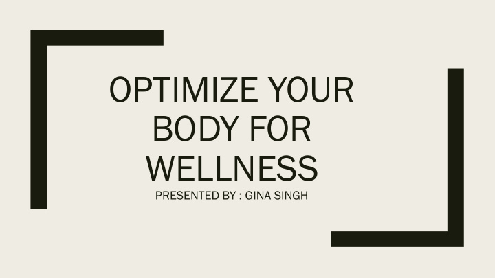 body for wellness