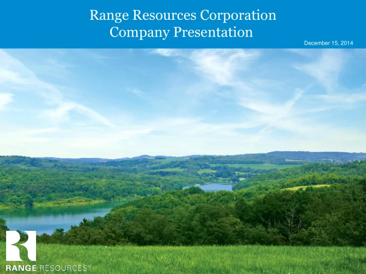 company presentation