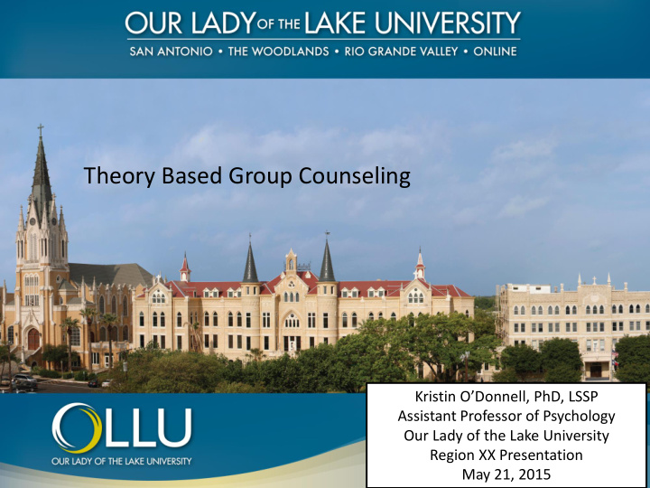 theory based group counseling