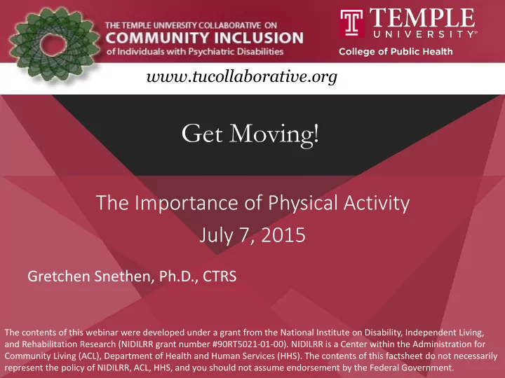 get moving