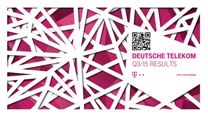 deutsche telekom q3 15 results disclaimer