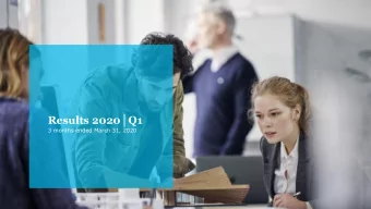 Results 2020Q1  Full year ended December 31, 2019  3 months ended March 31, 2020  Highlights