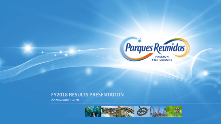 fy2018 results presentation