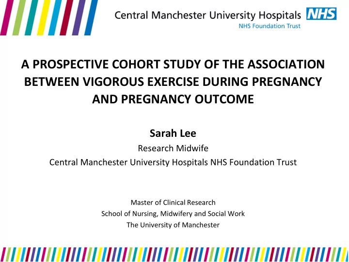 a prospective cohort study of the association between