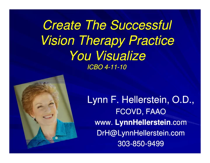 create the successful create the successful vision