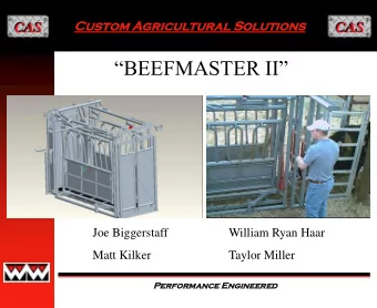 BEEFMASTER II  Joe Biggerstaff  William Ryan Haar  Matt Kilker  Taylor Miller  Perfor  Per