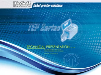 TEP5000 Technical presentation  Product overview  Technology  System integration