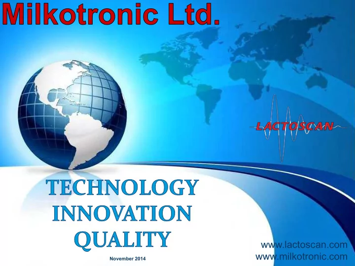 www lactoscan com www milkotronic com