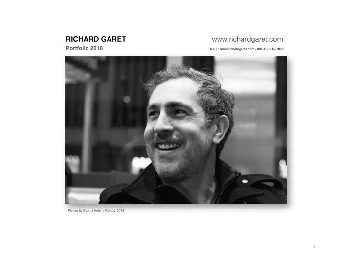 richard garet www richardgaret com nyc info richardgaret