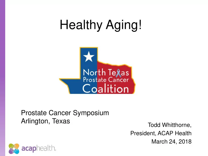 healthy aging