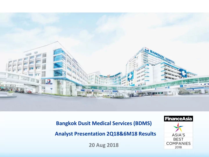 bangkok dusit medical services bdms analyst presentation