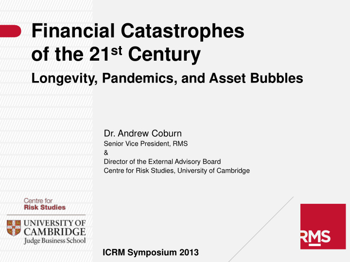 financial catastrophes of the 21 st century
