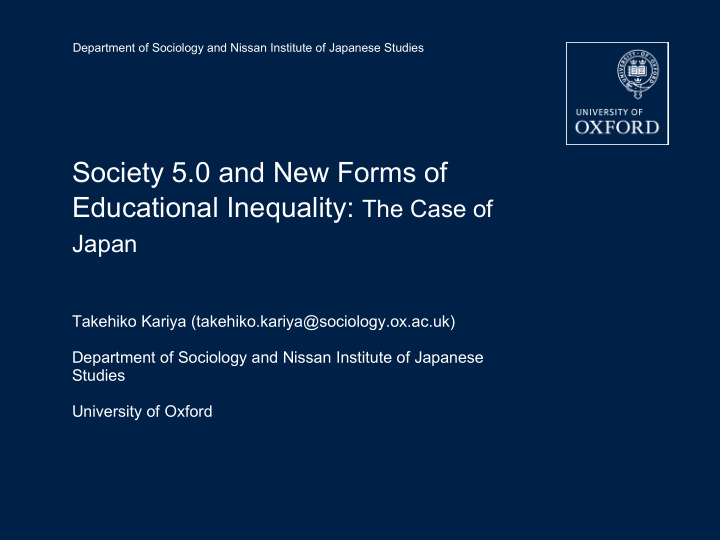 society 5 0 and new forms of