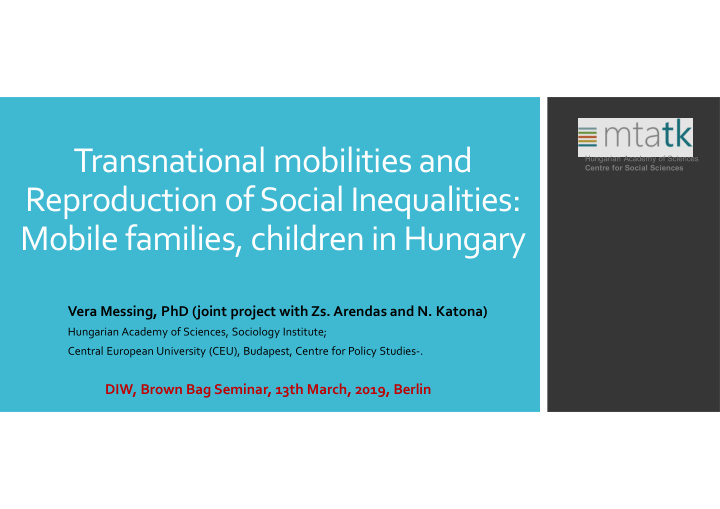 transnational mobilities and