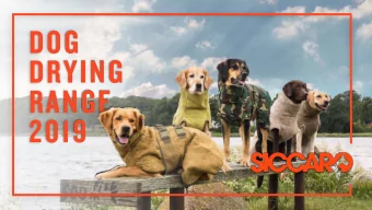 DRYING  DOG  RANGE  2019  1  2  A  F E W  W O R D S  A B O U T  U S WHO ARE   SICCARO?  We