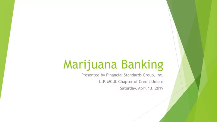 marijuana banking