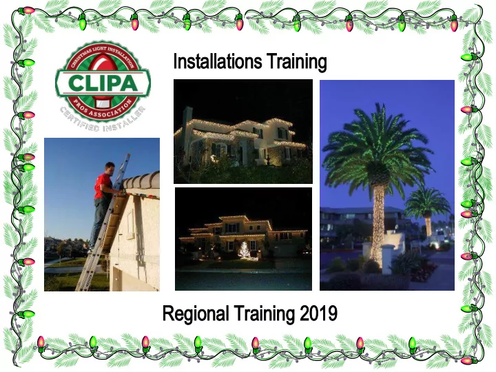 installations training regional training 2019 big bulbs 2