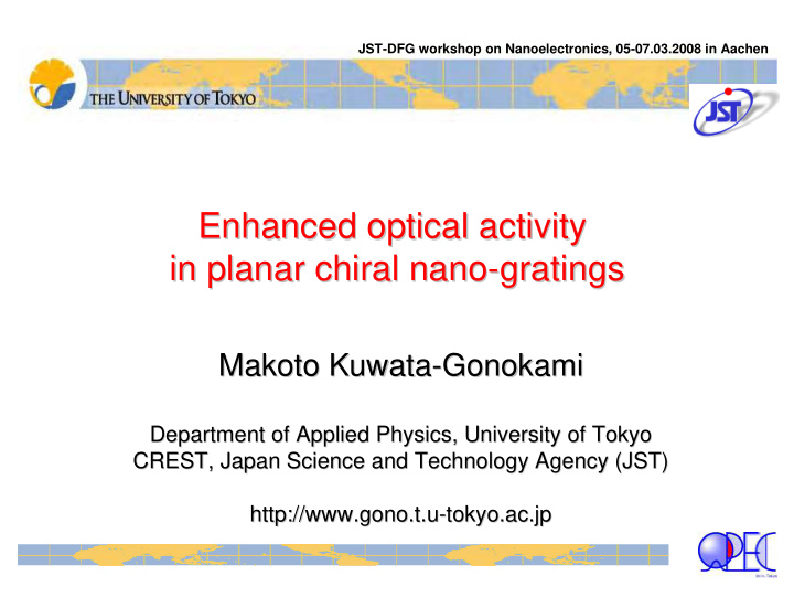 enhanced optical activity enhanced optical activity in