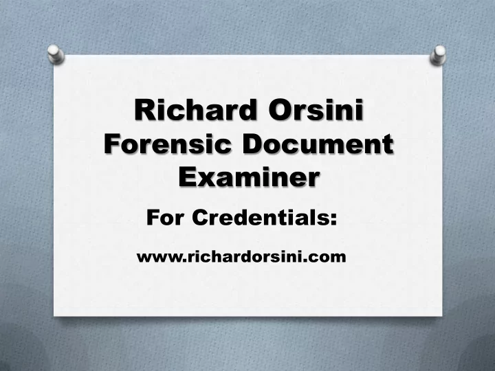 richard orsini
