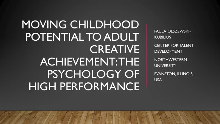 potential to adult