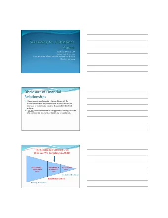 DisclosureofFinancial  Rela0onships