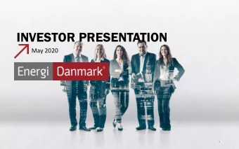 INVESTOR PRESENTATION  May 2020  1  Confidential  Disclaimer  IMPORTANT INFORMATION This investor