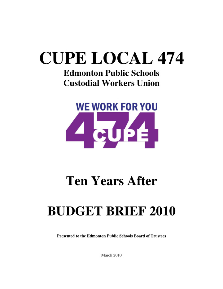 cupe local 474