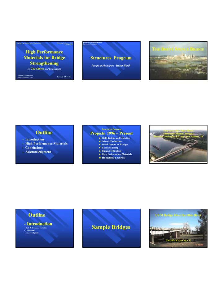 sample bridges