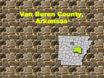 Van Buren C  Van Buren Cou  ounty,  nty,  Ar  Arka  kansa  nsas  Four Year Road Improvement Plan