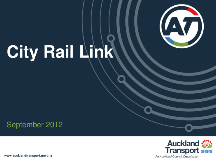 city rail link