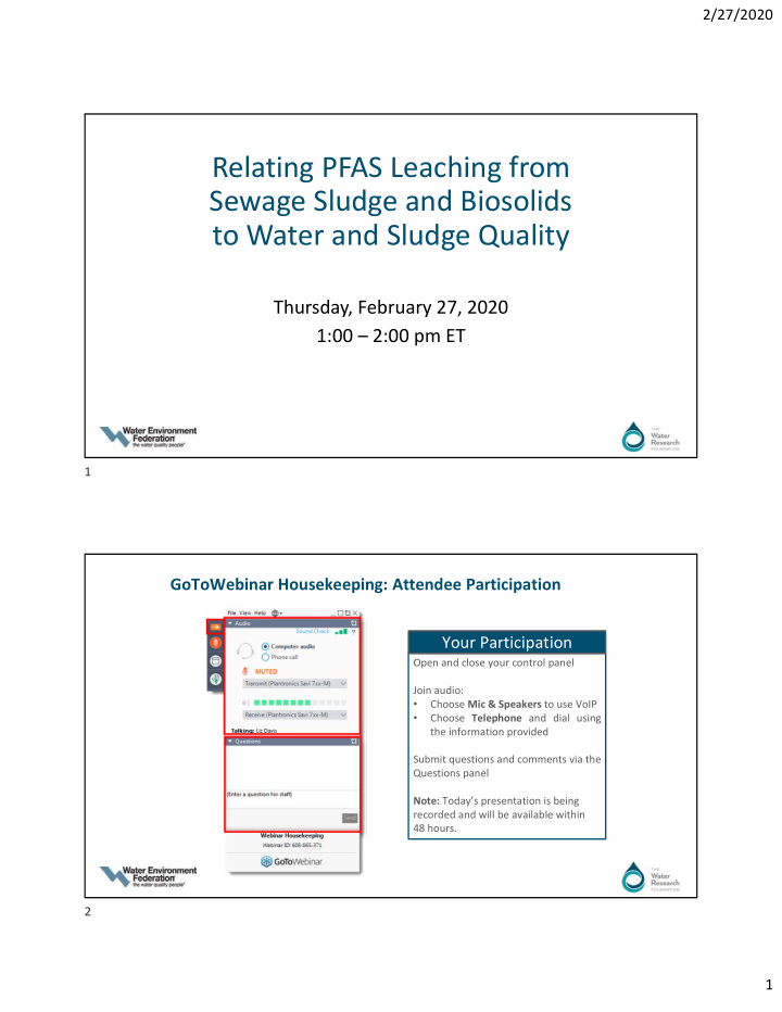 relating pfas leaching from sewage sludge and biosolids
