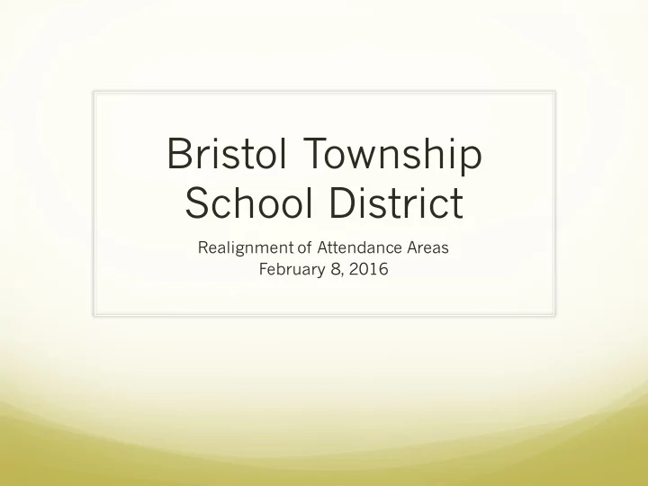 bristol township school district