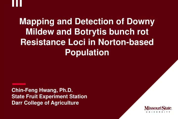 mapping and detection of downy mildew and botrytis bunch