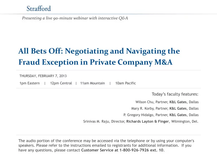 all bets off negotiating and navigating the fraud