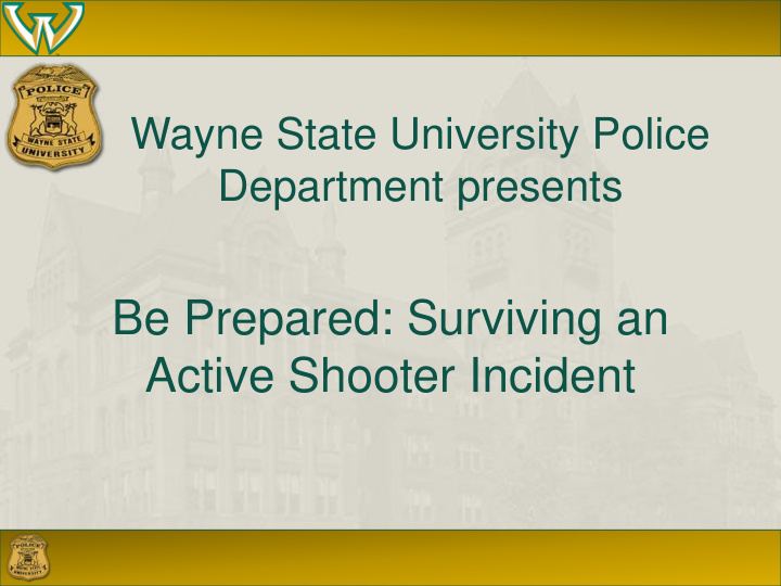 active shooter incident introduction