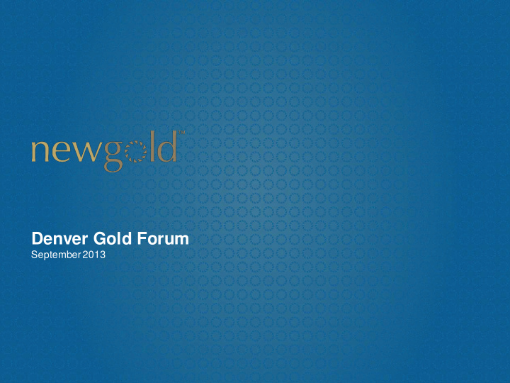 denver gold forum