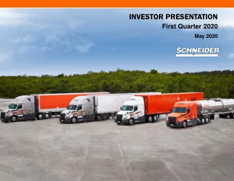 INVESTOR PRESENTATION  First Quarter 2020  May 2020  DISCLAIMER AND FORWARD-LOOKING STATEMENTS