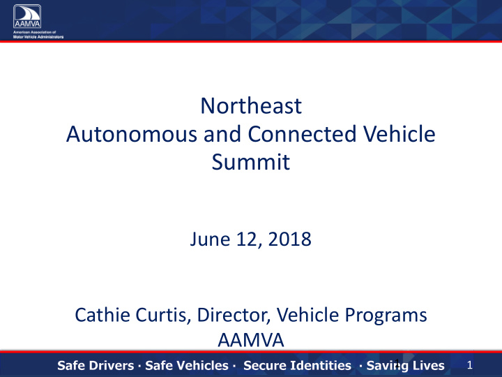 northeast autonomous and connected vehicle summit