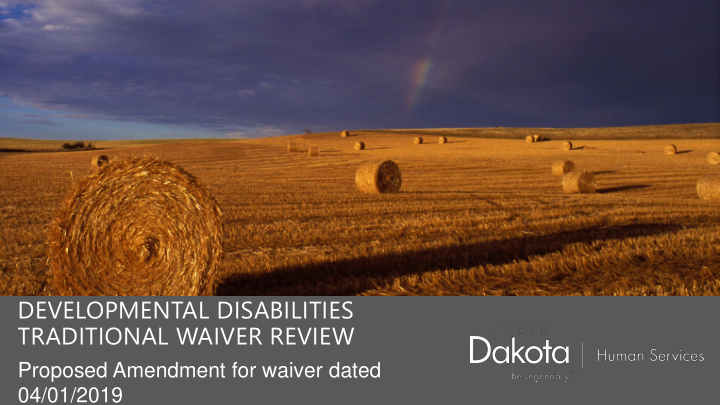 developmental disabilities traditional waiver review