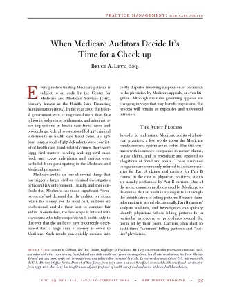 E  very practice treating Medicare patients is  costly disputes involving suspension of payments