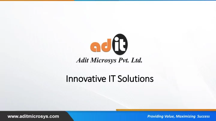 in innovative it it solutions