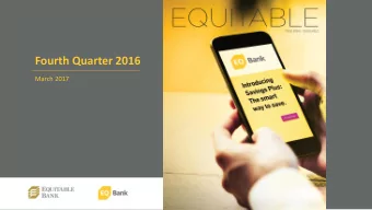 Fourth Quarter 2016  March 2017  Forward-Looking Statements  Certain forward-looking statements may