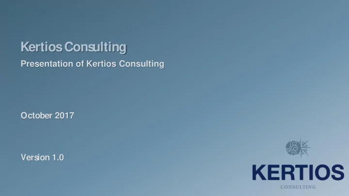 kertios cons ulting