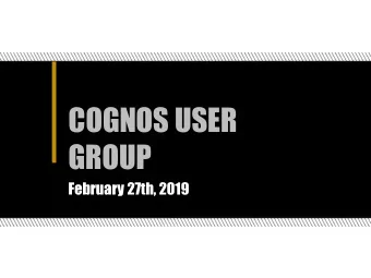 GROUP  February 27th, 2019  Agenda  HCM - Monique Rawles    Reporting    Student - Role